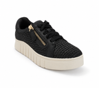 Women’s Woven Side-Zip Platform Sneakers