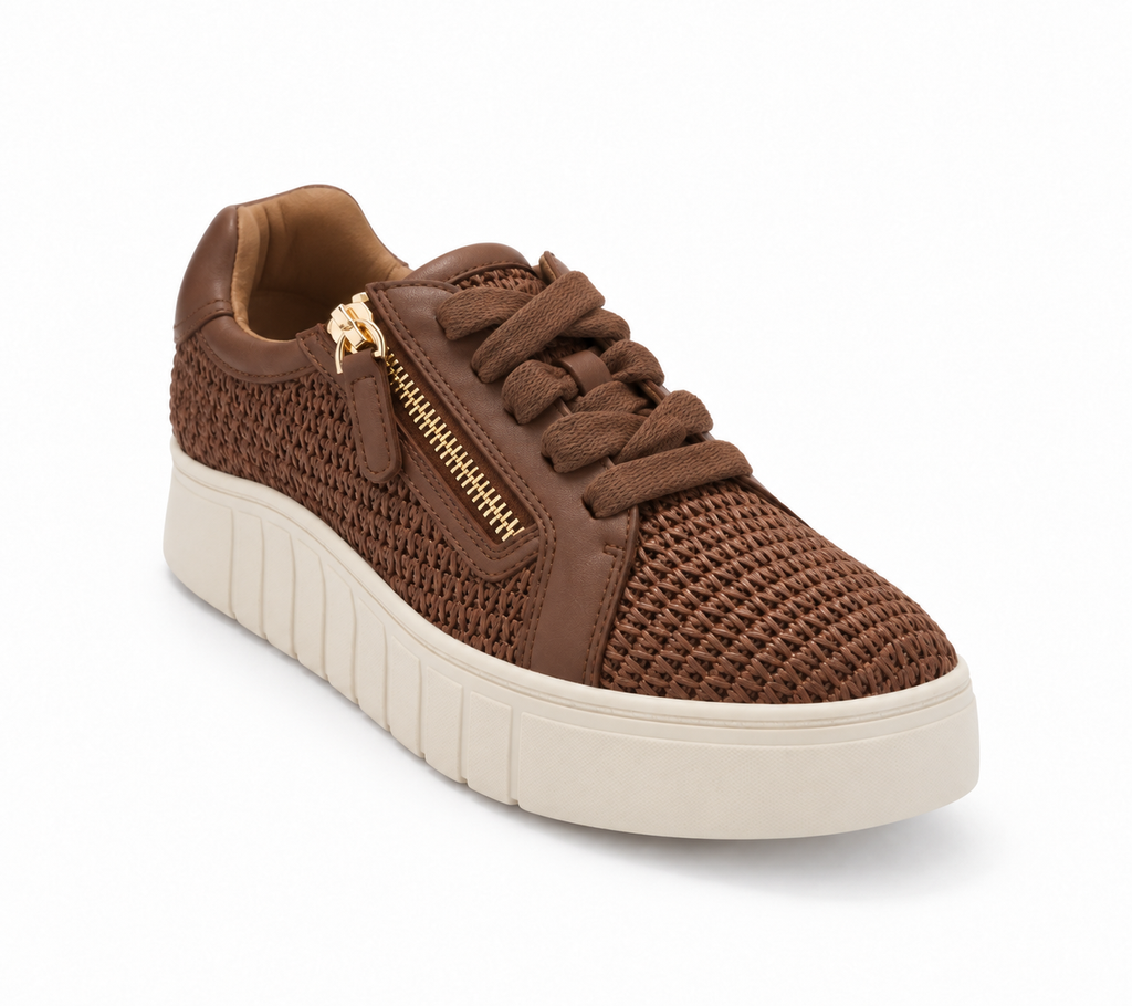 Women’s Woven Side-Zip Platform Sneakers