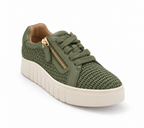 Women’s Woven Side-Zip Platform Sneakers